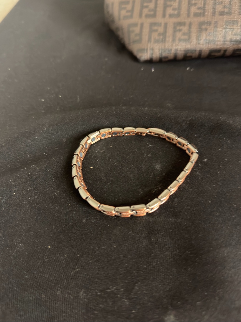 (For Benz only )Rose Gold and Silver Link Bracelet - Women's Jewelry